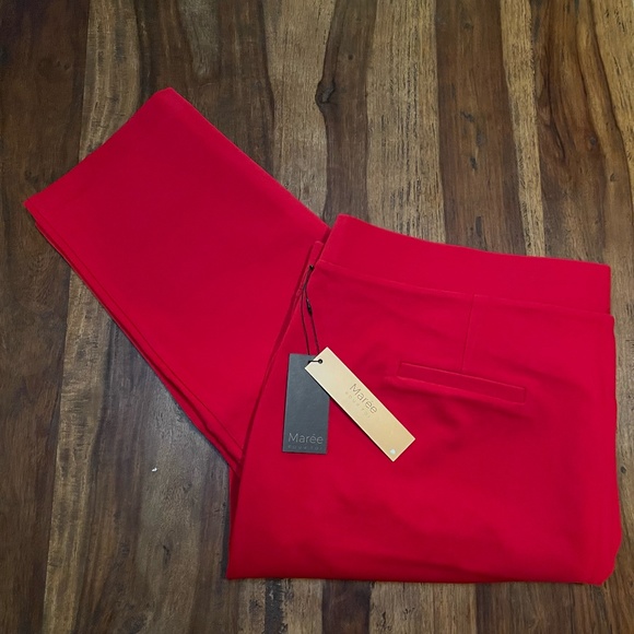 Maree Pour Toi Red Compression Pants - Picture 3 of 7